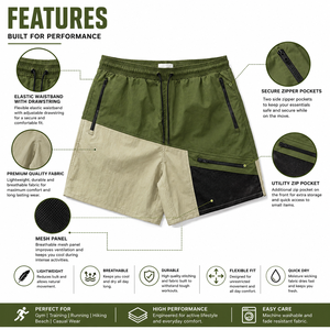 Custom Men Summer Clothing Regular-fit Shorts For Mens Windbreaker Shorts 100%Polyester Quick Dry Breathable Short - Product Image 6