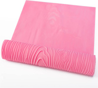 Große Holzmaserung Fondant Impression Holz Textur Spitzen matte Silikon Spitzen form für Zucker kuchen Dekorieren Bastel werkzeuge