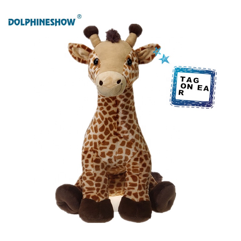 Custom Blue Giraffe Plush Toy - Cute Soft Stuffed Animal for Kids