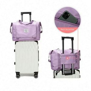 Sac de voyage pliable moderne 2024 grande capacité, étanche et durable, avec séparation sec/humide, sac de sport en nylon écologique pour la gym - Product Image 4