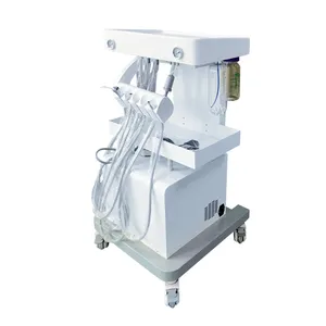 Mobiele Draagbare Tandheelkundige Unit Met Air Compressor Dental Turbine Unit Draagbare Behandeling Unit Winkelwagen