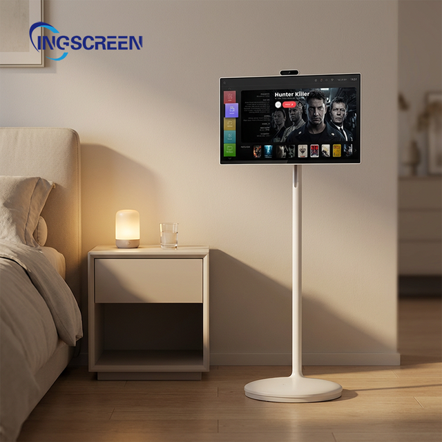 INGSCREEN Mini Portable LED HDTV Smart TV Touch Screen 32 Inch Movable LCD Android Family Use at Home