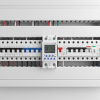CNFLY AHC40A 230V 40A 50/60Hz Din Rail AHC Timer Digital Mingguan yang Dapat Diprogram, Bertenaga Baterai, Tembaga, Sakelar Waktu Transparan