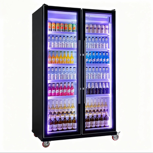 Réfrigérateur de magasin de proximité avec portes vitrées, vitrine pour boissons et bières, refroidisseur vertical, vitrine réfrigérée - Product Image 1
