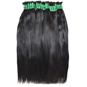 Extensiones de cabello humano trenzado virgen de onda profunda sin trama 100% sin procesar cabello humano Remy rizado indio a granel para trenzar - Product Image 4