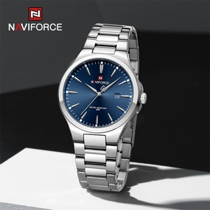 NAVIFORCE, relojes de diseño Original a la moda para hombre, relojes de pulsera de acero inoxidable con calendario sencillo, relojes de pulsera impermeables para hombre, reloj Masculino - Product Image 3