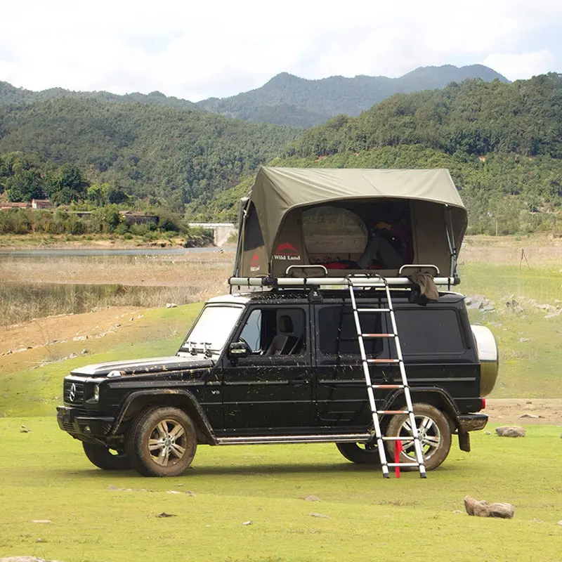 Tenda Atap Elektrik Wild Land 2 Orang, Tenda Luar Ruangan Empat Musim untuk Berkemah dengan Atap Tenda