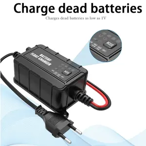 2 Amp Smart Charger Fully-Automatic 6V And 12V Battery Charger Battery Maintainer Trickle Charger And Battery Desulfator