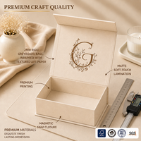 Boîte à bijoux magnétique rigide recyclable personnalisée de luxe avec impression quadricolore sur papier spécial de haute qualité