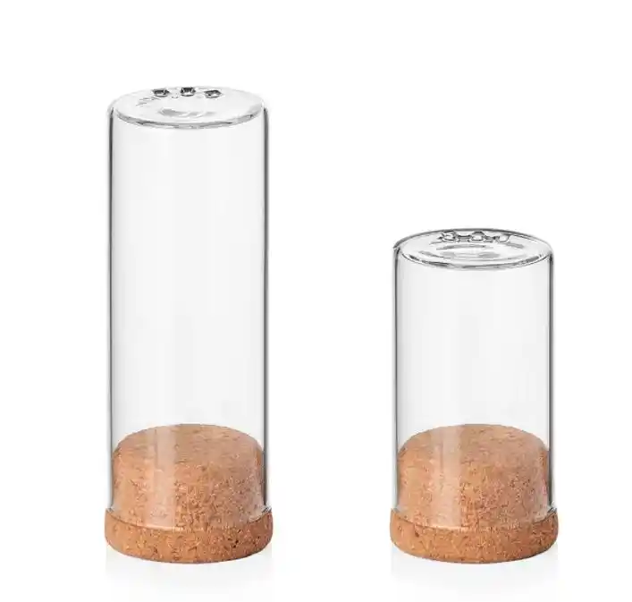 Glass Spice Dispenser Bottle, Salt Pepper Glass Bottle