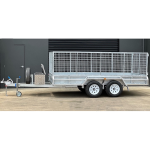 <span class=keywords><strong>Remorque</strong></span> à essieu tandem galvanisée 12x6 avec freins, capacité de charge de 2000 kg, transport de marchandises lourd pour la construction, l'agriculture et la logistique - Product Image 2