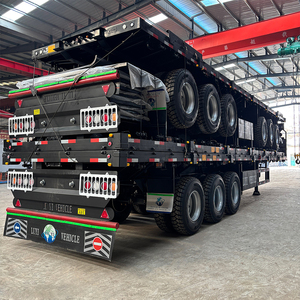 Semi-remorque plateau 3 essieux 60 tonnes à ridelles latérales pour <span class=keywords><strong>transport</strong></span> de conteneurs, <span class=keywords><strong>prix</strong></span> usine, pour le marché africain - Product Image 6