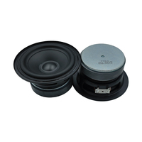 Haut-parleur large bande Hi-Fi étanche IPX7 à aimant externe de 25 mm, 4 ohms, 25 W, avec bord en caoutchouc rond de 4 pouces pour enceinte Bluetooth