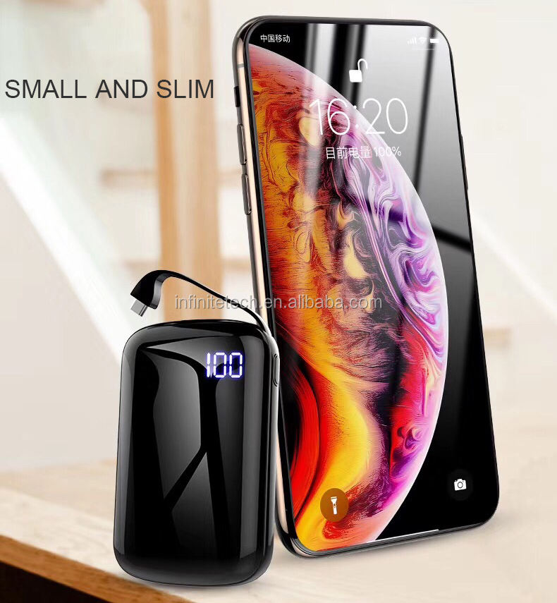 10000mAh Mini pocket powerbank for company gift - Product Image 3