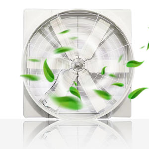 พัดลมระบายอากาศติดผนังแบบกล่องไฟเบอร์กลาส เสียงเบา พัดลมเป่าลมแบบแกนหมุน - Product Image 2