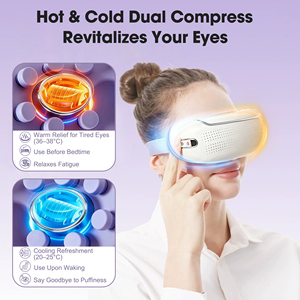Máscara <span class=keywords><strong>de</strong></span> Ojos Inalámbrica <span class=keywords><strong>para</strong></span> el Cuidado <span class=keywords><strong>de</strong></span> los Ojos con Compresas Frías y Calientes, Portátil, Recargable, con Vibración, Masajeador <span class=keywords><strong>de</strong></span> Ojos con Música - Product Image 2