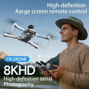 Drone pliable 8K HD pour débutants avec écran LCD, télécommande, positionnement <span class=keywords><strong>GPS</strong></span>, moteur sans balais, gyroscope 6 axes, en plastique, portée 10 km - Product Image 6