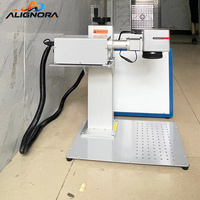 Máquinas de Grabado Láser Gainlaser 5W 10W, Máquina de Marcado Láser UV para Metal, D80 Rotatorio 200*200mm con Enfriador S&A