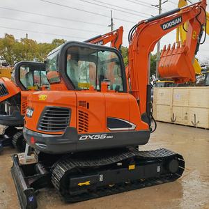 Excavadora hidráulica Doosan original usada, motor Doosan de 5,5 toneladas, capacidad de cubo de 0,2 m, rentable, precio bajo, sur - Product Image 1