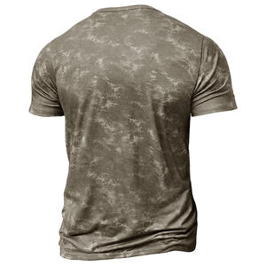 Henry T-<span class=keywords><strong>shirt</strong></span> d'été pour hommes rétro décontracté transfrontalier Style européen américain à manches courtes coupe ample solide pour <span class=keywords><strong>Amazon</strong></span> Hot New - Product Image 3