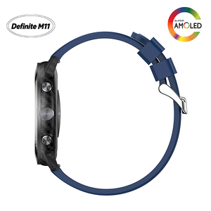 สมาร์ทวอทช์รุ่น M11-303 สำหรับกิจกรรมกลางแจ้ง พร้อม GPS, Bluetooth โทรออกได้, หน้าจอ AMOLED 1.5 นิ้ว, กันน้ำ 3ATM, ติดตามสุขภาพตลอดวัน สีฟ้า  สินค้าขายดีใน TikTok - Product Image 5