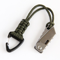 Porte-clés à mousqueton triangulaire 18CM/20CM, porte-clés en paracorde tissé à la main pour le camping en plein air, la randonnée