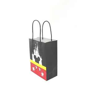 Petit cadeau de noël mignon mickey mouse d'emballage alimentaire de style pop-corn sacs en papier avec poignée - Product Image 3