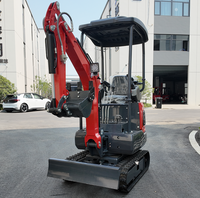 Excavatrice sur chenilles de haute qualité CE EPA/Euro V avec prix d'usine 1 tonne 1,5 tonne 2 tonnes Mini excavatrice Prix de vente