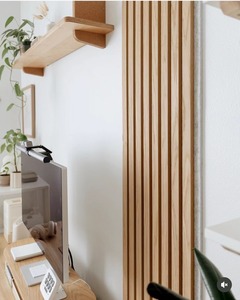 300*1200mm Gỗ Óc Chó âm thanh bằng chứng nội thất <span class=keywords><strong>MDF</strong></span> gỗ Kết cấu bề mặt tấm âm thanh - Product Image 4