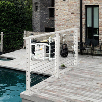 Garde-corps à câbles noir en acier inoxydable, design industriel, prix usine, pour balcon extérieur et escalier de villa, pour terrasse, OEM, hôpital et hôtel