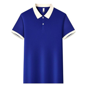 Camisa Polo de Manga Corta, Color Sólido, Ribete en Contraste, Poliéster, Ropa de Trabajo, Uso Diario - Product Image 4