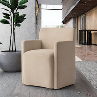 Chaises de salle à manger modernes, élégantes et importées, ensemble table à manger de luxe pour hôtel, meubles de salle à manger en tissu
