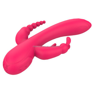 All'ingrosso Amazon <span class=keywords><strong>G</strong></span> <span class=keywords><strong>Spot</strong></span> femmina tripla testa Dildo per le donne adulti giocattoli del sesso del coniglio vibratore doppia vibrazione masturbatori - Product Image 5