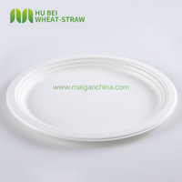 Assiette ovale jetable en canne à sucre pour traiteur, 12,5x10 pouces, sans PFAS, biodégradable, en bagasse, compatible congélateur