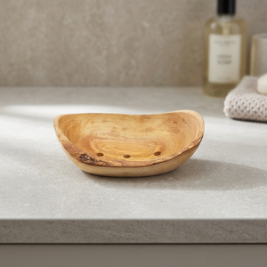 Tazón de madera hecho a mano estilo Wabi Sabi con acabado natural para servir comida y decoración del hogar - Product Image 3