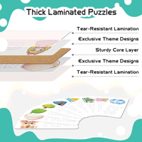 Juego de emparejar letras, juego de emparejar letras con tarjetas de papel para niños de 3 a 8 años, juguete educativo Montessori, no tóxico