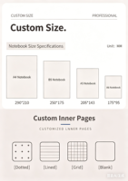 Cuaderno A6 Personalizable de Cuero Suave, Grueso, con Sensación de Piel, Libreta de Bolsillo Personalizable con Logotipo para Oficina y Negocios