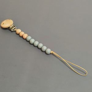 Baby Beech Clip Soothes Baby <b>Silicone</b> Party Gift <b>Beads</b>, Teeth Grinding Gum Anti Drop Chain - Product Image 4