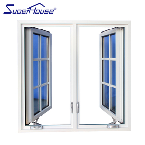 <span class=keywords><strong>Fenêtre</strong></span> à battant en verre trempé double de haute qualité résistante aux ouragans, avec manivelle - Product Image 4