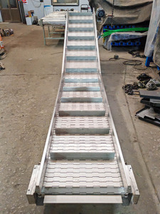 Có thể điều chỉnh tốc độ tự động vành đai băng tải chịu nhiệt cho trái cây kẹo bột hạt vận chuyển làm bằng thép không gỉ - Product Image 2