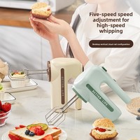 Nouveau batteur à œufs de cuisine sans fil, mini mixeur électrique portatif, 5 vitesses, batterie 1800 mAh, usage domestique, pour la pâtisserie, la crème fouettée, le mélange
