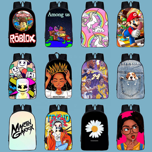 Toptan <span class=keywords><strong>3D</strong></span> boş tüm üzerinde baskı büyük dizüstü seyahat sırt çantası özel logo paketleri spor öğrenci sırt çantası çanta üreticisi - Product Image 4