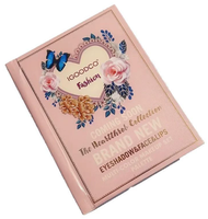 Palette de Fards à Paupières Personnalisée Longue Durée, 78 Couleurs Chaudes, 5 Niveaux, Effets Nacrés, Mats et Brillants, Maquillage en Gros