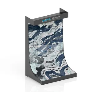 Yeni geldi halı vitrin rafı numune teşhir standı halı showroom için özelleştirilmiş kilim görüntüler