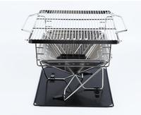 Barbecue Portable Pliant Camping Réchaud En Bois En Fonte Avec Four