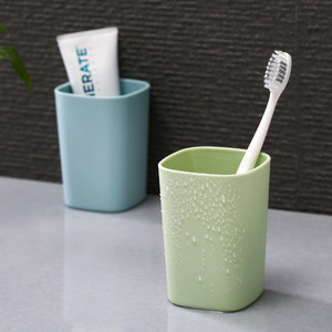 Nordic Color Plastic Toothbrush Cup Cylindrical Easy Cleaning Bath <b>Accessory</b> - Product Image 1