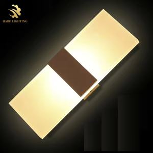 Lampu Dinding LED kotak panjang logam, lampu dinding Hotel hitam emas, lampu LED persegi panjang, lampu dinding dalam ruangan untuk kamar tidur, lorong, Hotel - Product Image 4