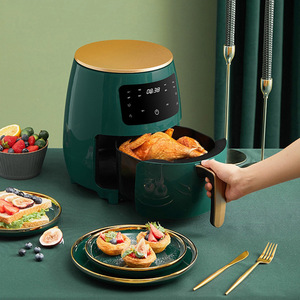 Freidora de aire digital de 1400W al por mayor, horno de convección redondo de acero inoxidable de 6L, Cocina eléctrica sin aceite para uso doméstico saludable - Product Image 3