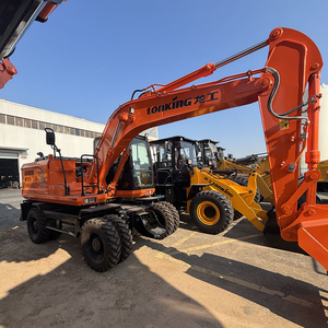 Nouvelle pelle sur pneus LonKing CMD6150W de 6 tonnes, machine industrielle haute performance avec pompe hydraulique pour vidéo de démonstration - Product Image 3