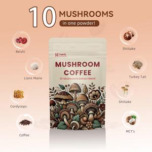 Café stimulant le système immunitaire en poudre instantanée organique de marque privée OEM ODM pour la concentration et le soutien de la santé intestinale Café aux champignons - Product Image 2